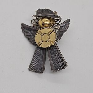 Designs by Rosemary firefighter angel pin